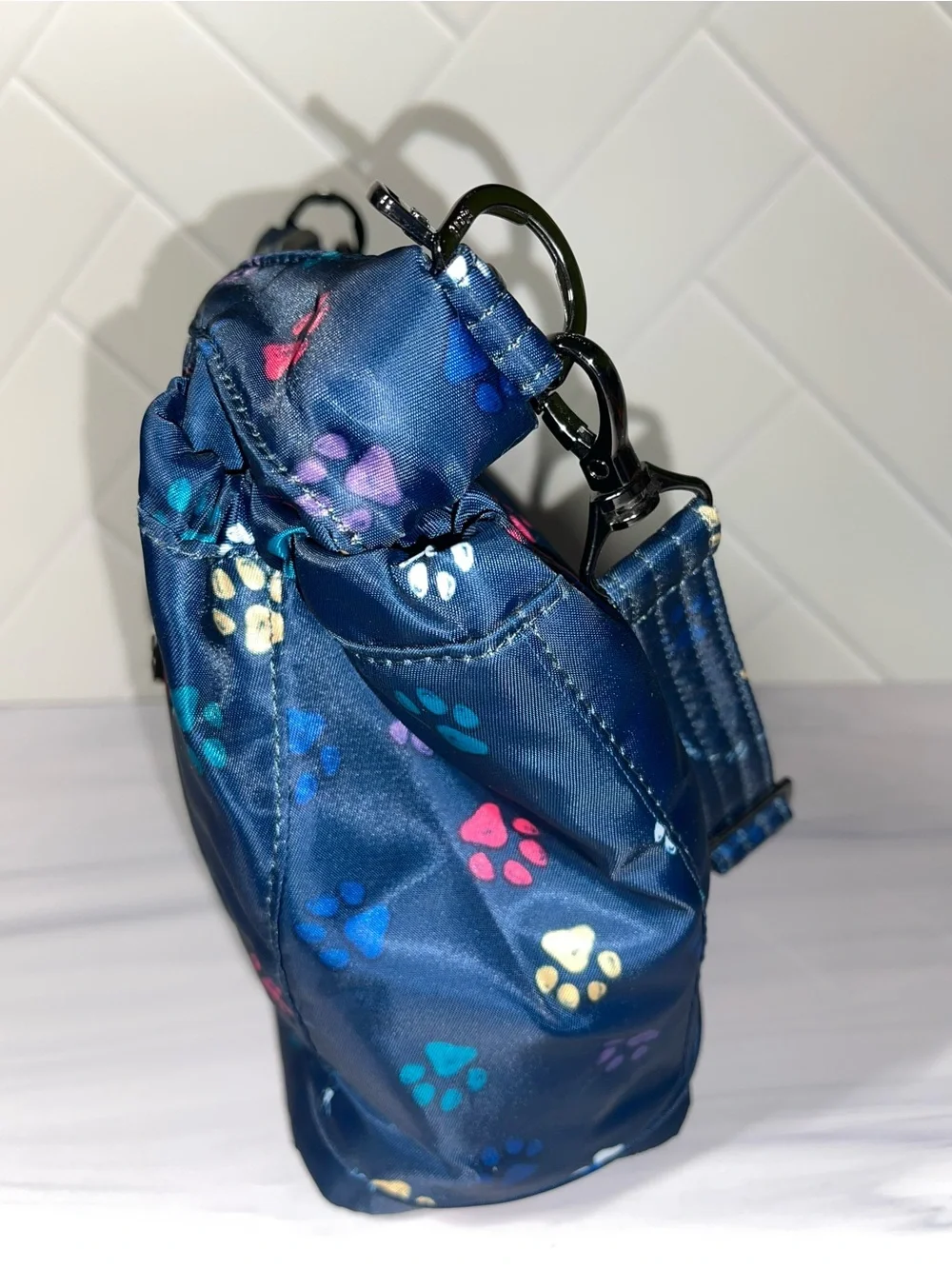 Lug Mini Shuffle Paws Navy crossbody - excellent condition!